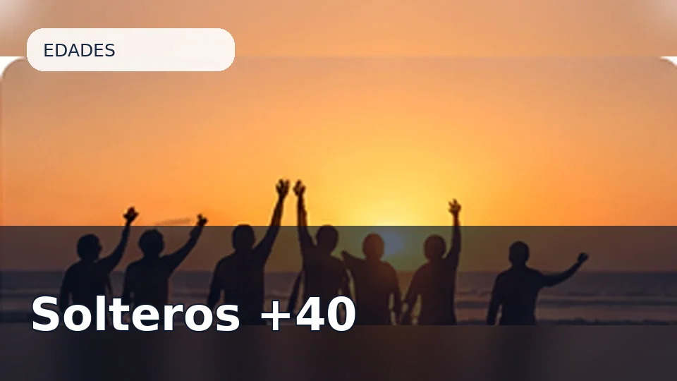 Portada de la sala Solteros +40 en PuroChat